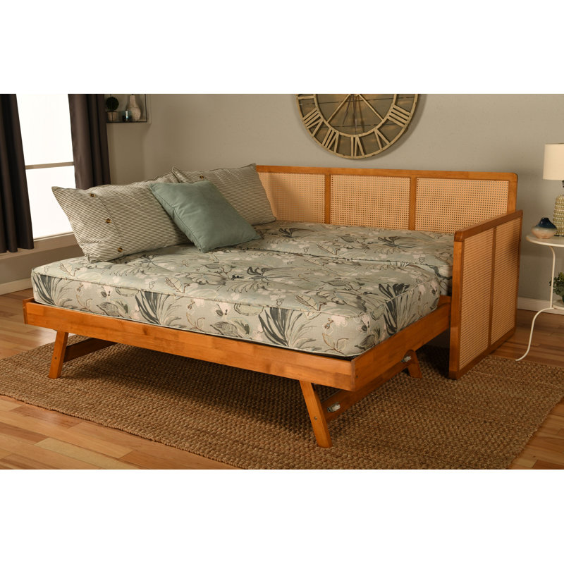 Lit de jour Bruke avec pop-up au miel avec matelas, Takara Rain