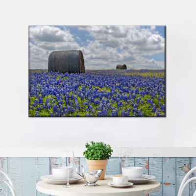 «Flower Fields Texas Bluebonnets», reproduction sur toile