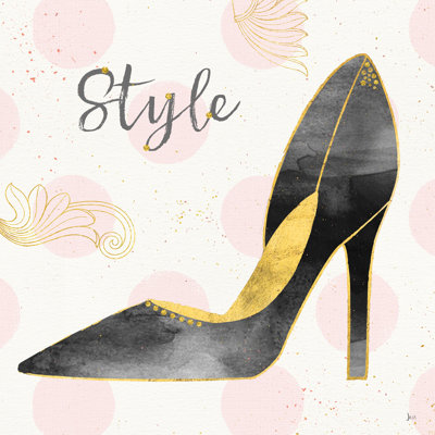 Fashion Blooms I Black par Inconnu - impression d'un seul cadre