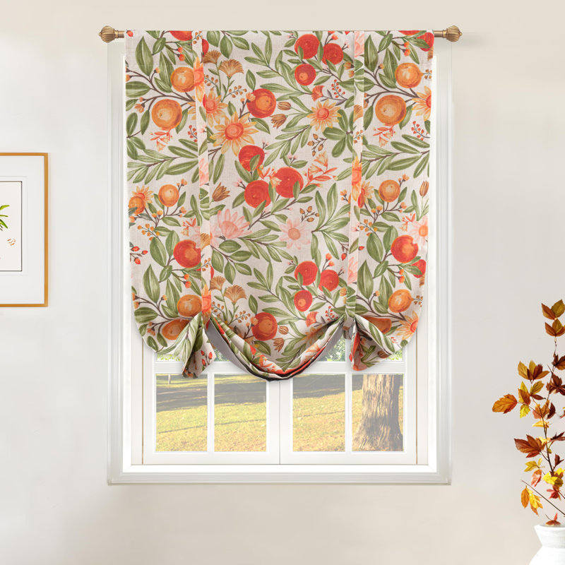 Lal FloralBlackoutThermalRod pocketCurtain Panels, 39" W x 55" L