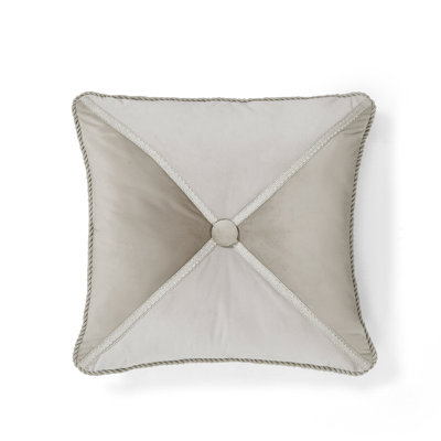 NOVETTE MITERED 20X20 PILLOW W/BUTTON