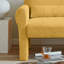 Jaune avec coussin en laine d'agneau - Style moderne pour la décoration intérieure et soutien lombaire confortable de conception de salon 2-121047756