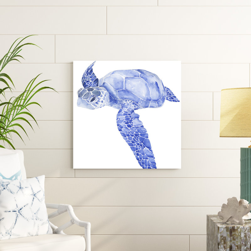 Tortue de mer ultramarine I, H 30 po x l 30 po x P 1 po
