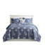 Luxury Cotton Bedding Sets, Reversible Quilted Design, Coastal Style For Home