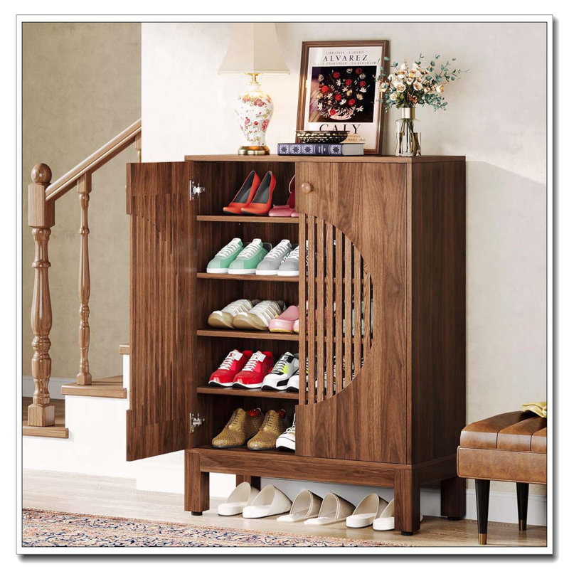 Armoire à café avec rangement 28,74 po avec 2 portes et tablettes