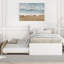 Cadre de lit simple moderne pour lit gigogne en chêne clair -361163994