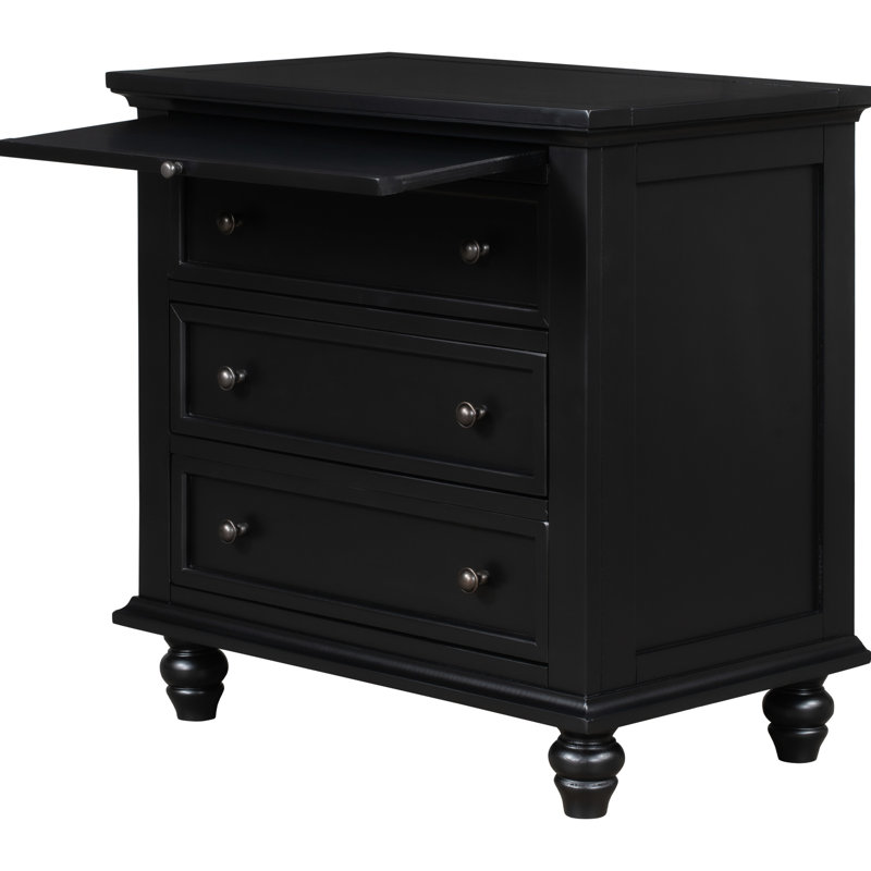 Armoire robuste à 3 armoires noires, polyvalente pour diverses utilisations avec armoire de rangement à plateau, maison spacieuse en bois massif