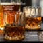 BarCraft Cut Glass Decanter Set