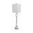 35" Padua Crystal Base Silver Table Lamp