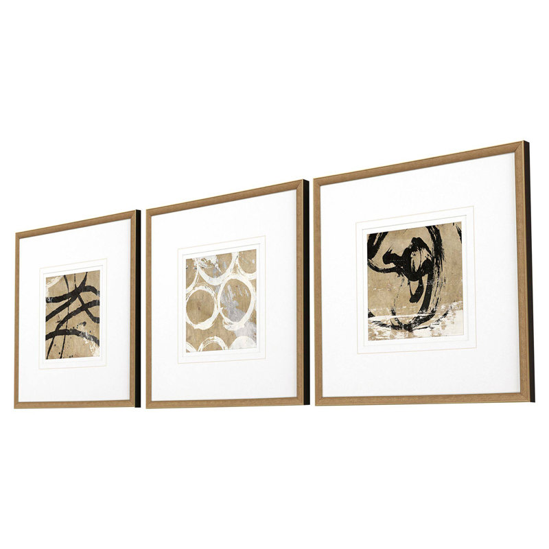 Grammercy I S / 3 encadré 3 pièces par Nicoll Print