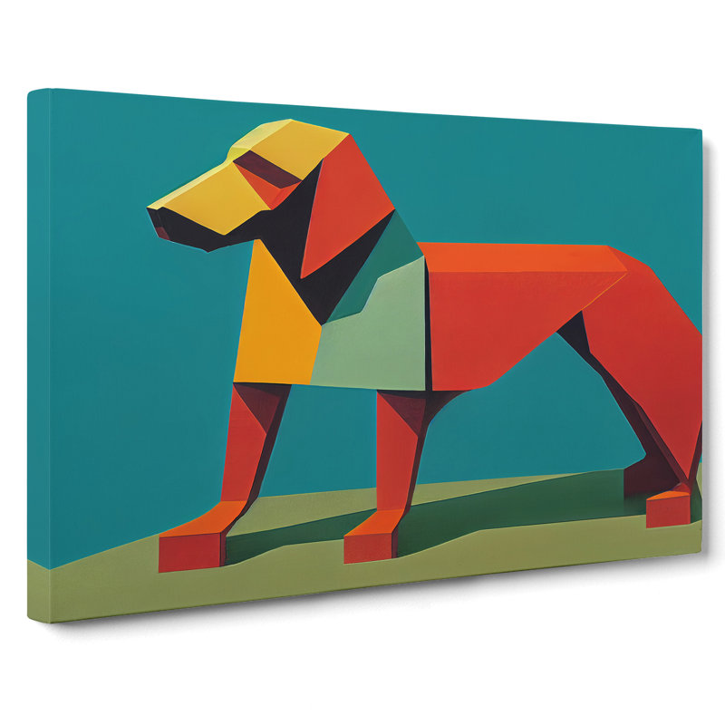 Dog Abstract Art Vol.1 - Wrapped Canvas Print, 35cm H x 50cm W x 3cm D