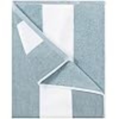 Cotton Oversized Beach Towel - Large 70 X 35 Inch Pool Towel, Striped Quick Dry Swimming Cabana Towel