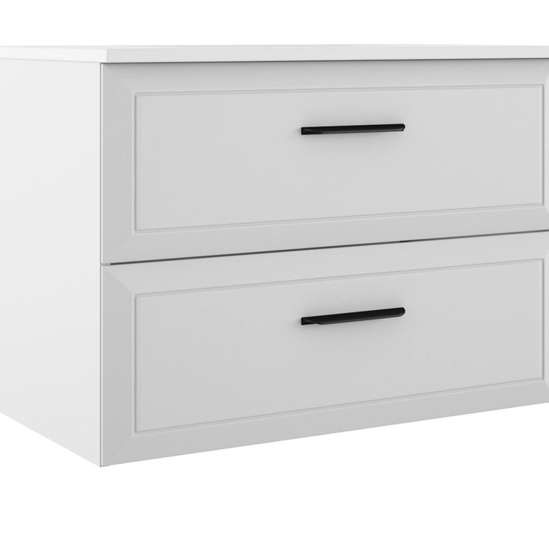 Meuble-lavabo simple Gosman, Blanc, L 32 po