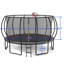 Trampoline citrouille 16 pi - noir et rouge | Plaisir en plein air pour les enfants dans la cour familiale