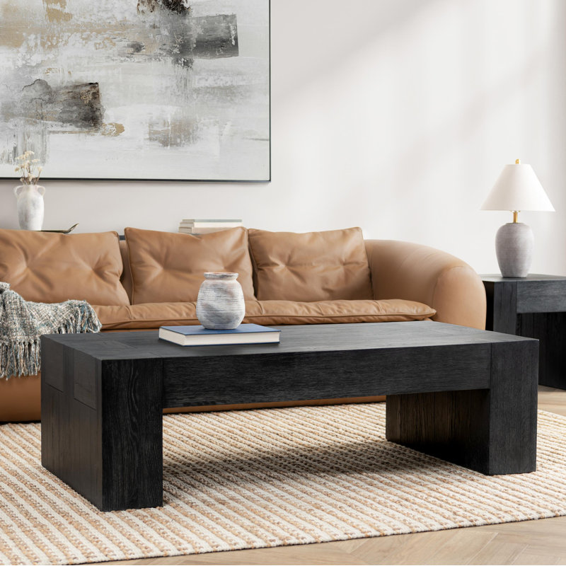 Bristol Coffee Table,  60" in width              , Meadow Black