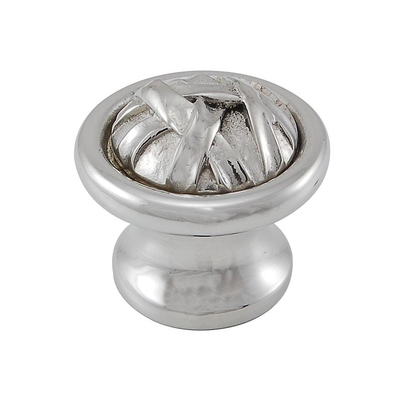 Poignée champignon Cilento, Argent poli, L 1 po x l 1 po