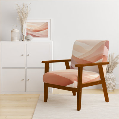 Chaise rembourrée à accoudoirs abstraits Minimalisme