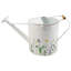 Sagebrook Home 10X20" Watering Can, White With Yellow Flower