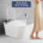 Smart Toilet With Bidet, Auto Open & Close Feature, Heated Seat, Warm Water And Dry, Foot Sensor, Fountain Washing Modes, Adjustable Temp, , Dryer Side Memory Buttons, High - Quality Ceramics