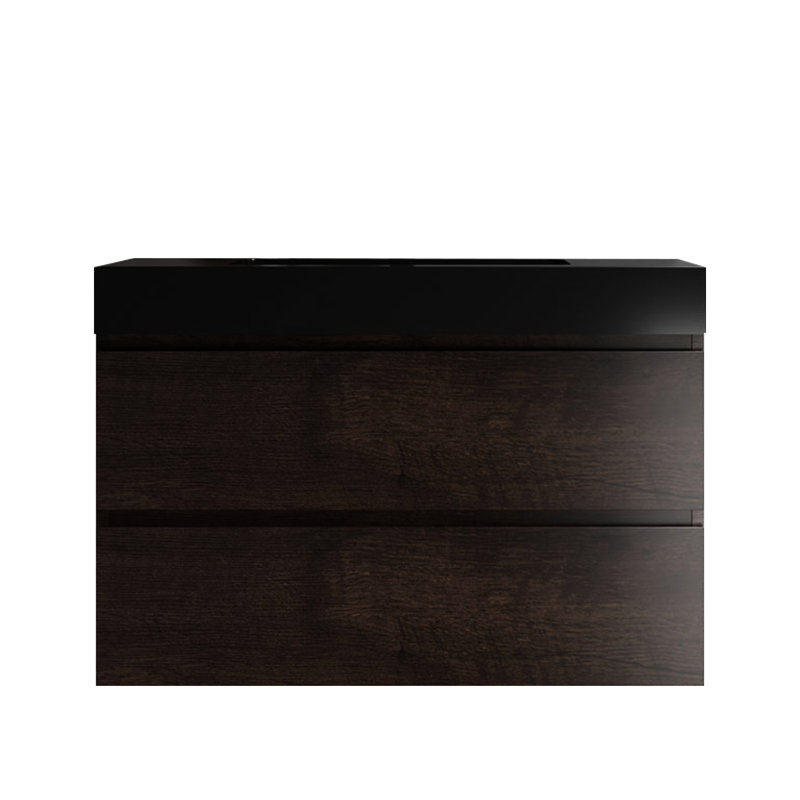 Elegant Matte Black Basin - Complementing Modern Bathrooms Stylish Engineered Quartz