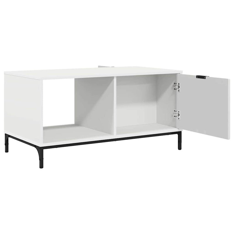 Coffee Table with Storage, White