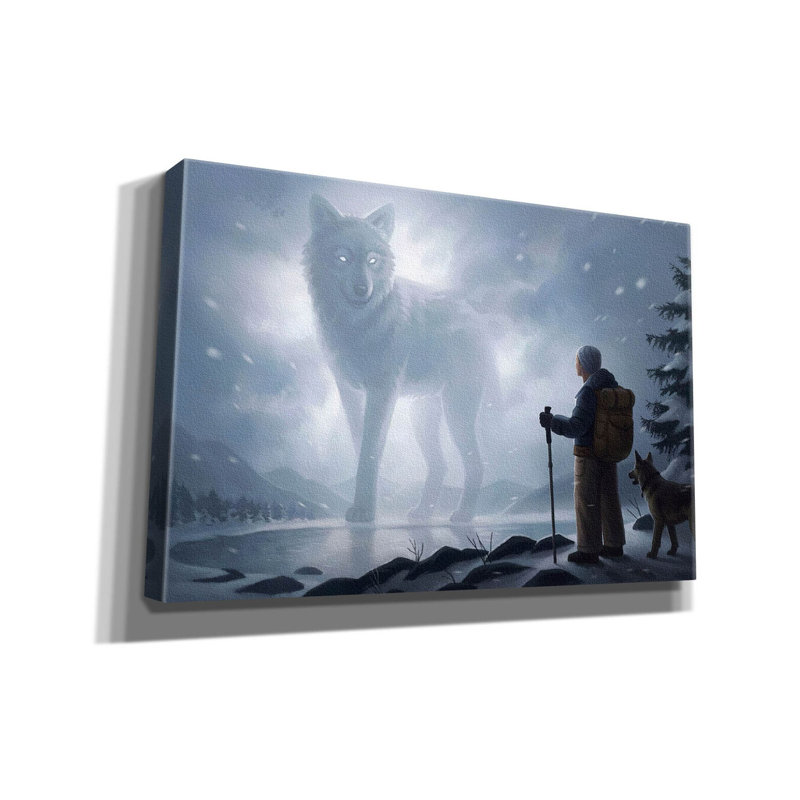 Gariella la visite par JoJoes Art, H 40 po x l 60 po x P 1,5 po