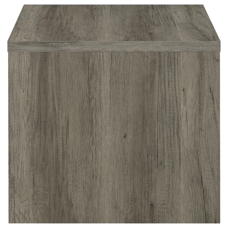 Zuria 22.25'' Tall Square End Table in Gray Driftwood
