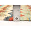 Tapis crème en laine tissé à plat rectangulaire à la main 6 pi 7 po x 9 pi 8 po Allem