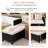 3 - Person Wicker Patio Conversation Set with Cushions