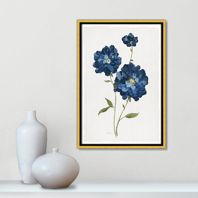 "Blue Mums" par Carol Robinson, reproduction sur toile