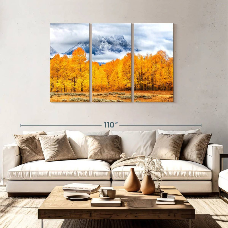 Alvord Golden Teton Autumn, H 48 po x l 74 po