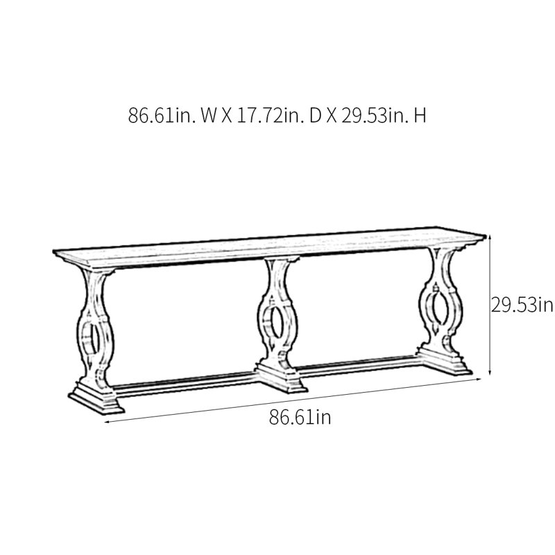 Jaeon, Natural Wood, 29.53" H x 86.61" W x 17.72" D