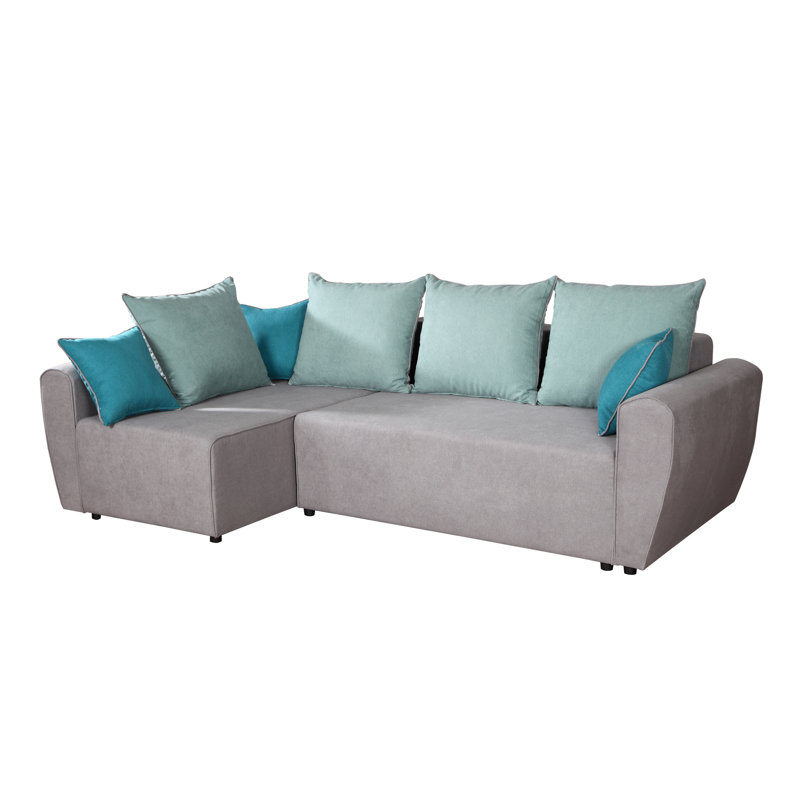 Josh 3 Seater Sofa Bed, Light grey, Right