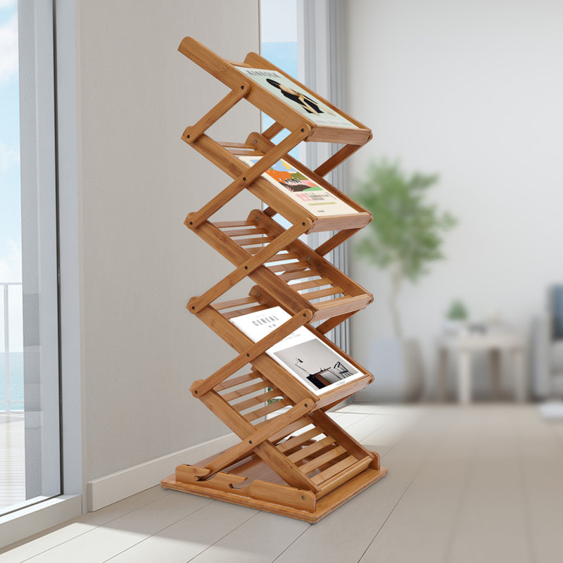 5 Tier Foldable Magazine Rack