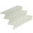 11"X 12.6" Herringbone Polished Glass Mosaic Tile-61266924