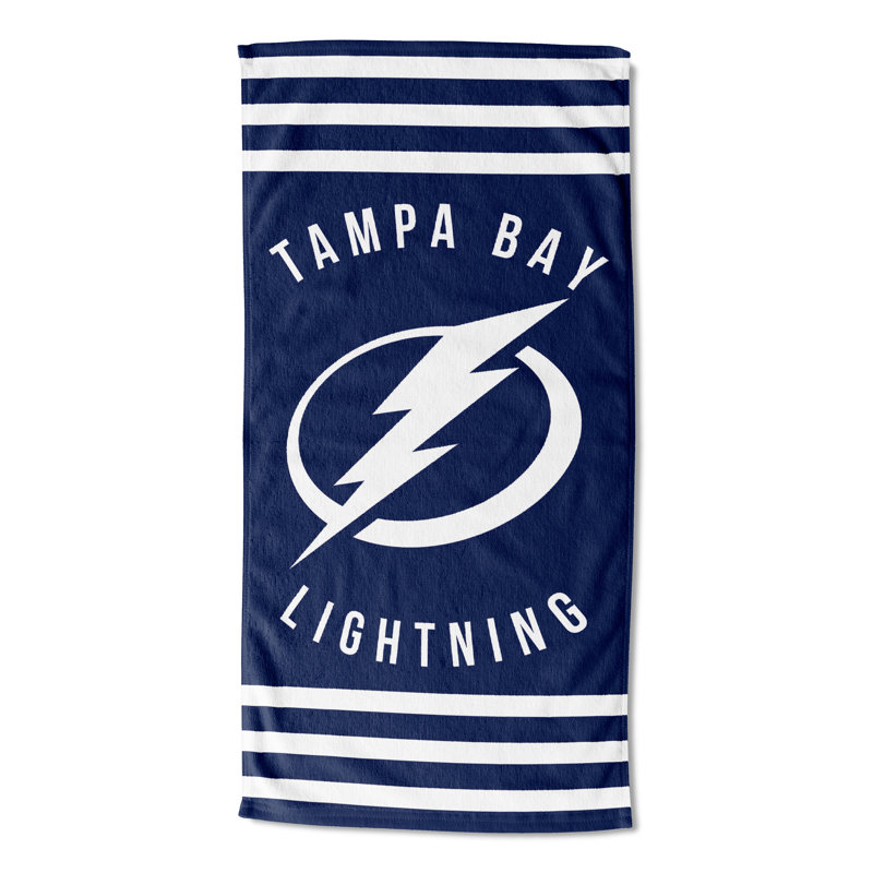 Cotton Blend Lightweight Beach Towel, Tampa Bay Lightning