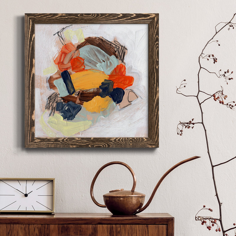 " Lunchbox II ", Brown Framed, 34.5" H x 34.5" W x 1" D, No Mat