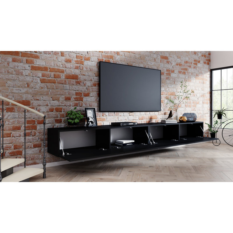 TV Stand for TVs up to 78", Matte Black