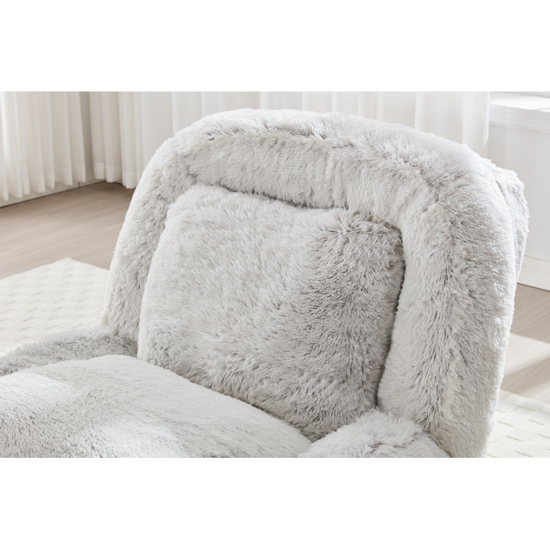 Upholstered Human Dog Bed For Humans And Pets, Adjustable Reclining Sofa With Removable Cover And Cushions, Faux Fur Lazy Sofa For Living Room And Bedroom(Set Of 2)