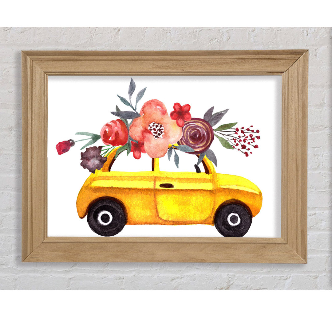 Cut Floral Car - Druck