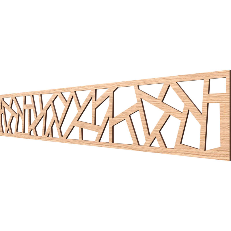Moulure en bois Harrisburg, Chêne rouge, H 8 po x l 46,625 po x P 0,25 po