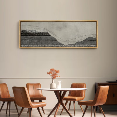 Geometric Line " Monochrome Textures The Elegance Of Lines Modern Art Relax Calm Warm Extra Large Pictures "
