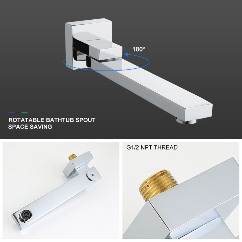 All-In-One Kit with Rough in-Valve, Chrome