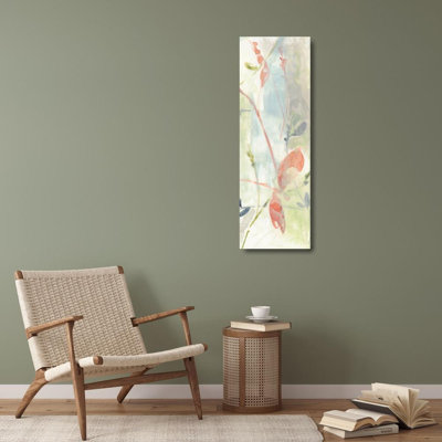 Red Barrel Studio® Goldberger, Jennifer Gallery Wrapped Canvas Art Titled: Obscured Flowers II