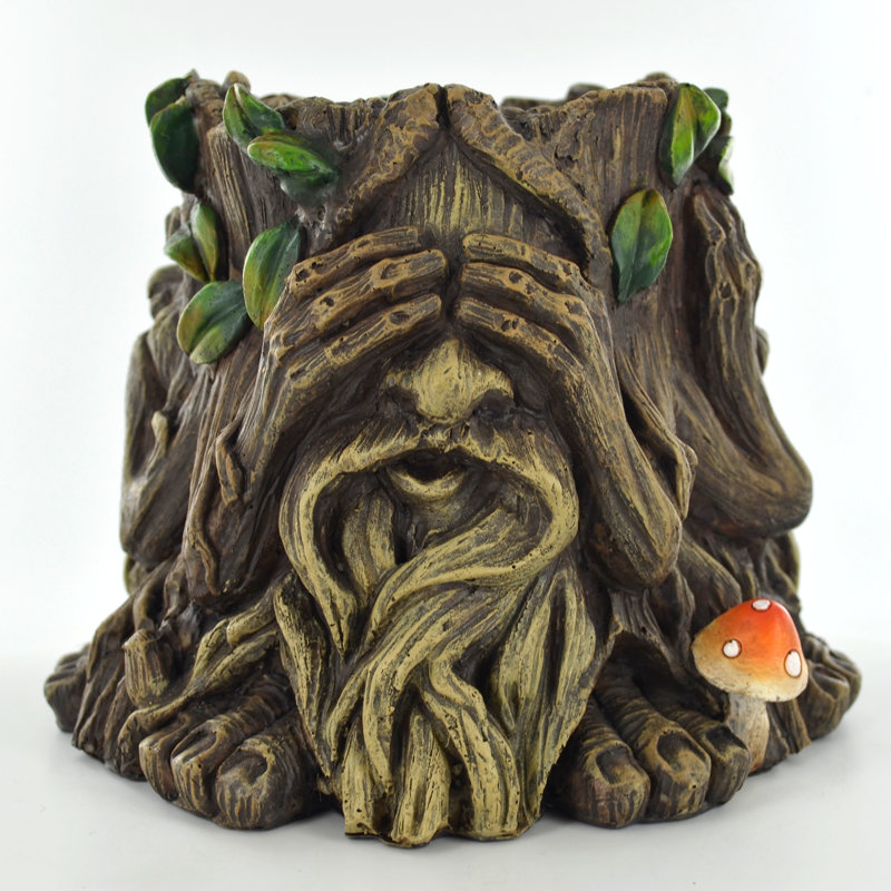 Granjeno Tree Ent Resin Statue Planter