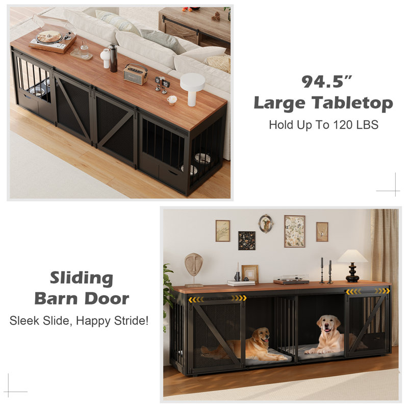 Cage pour chien 95 po Large Furniture