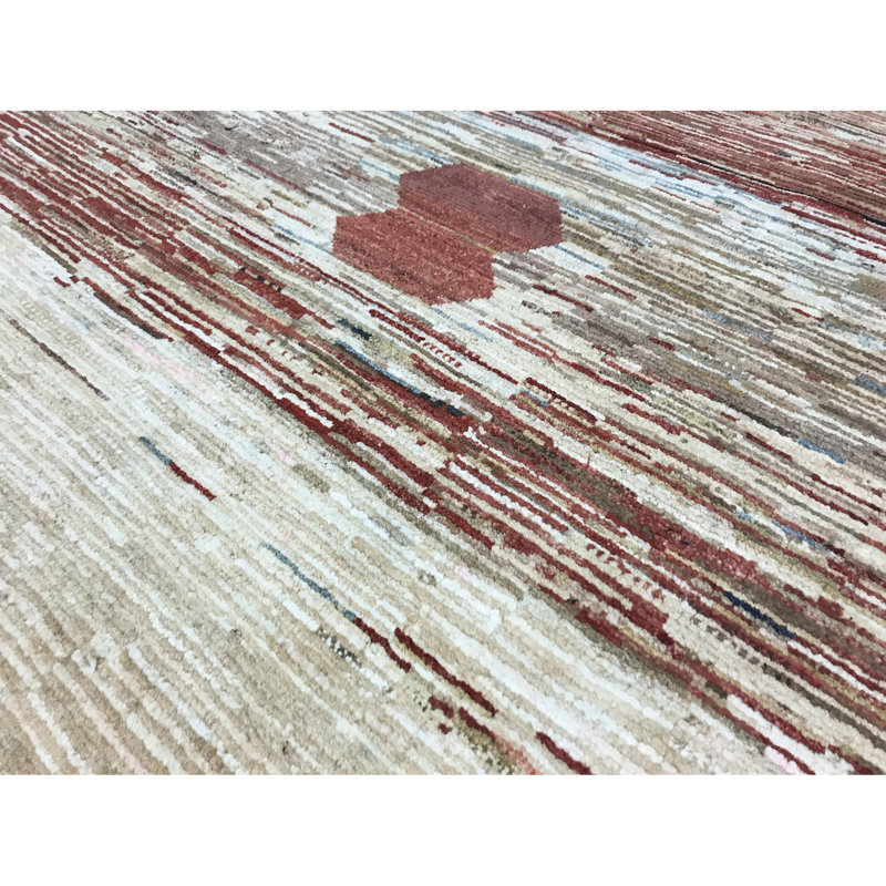 Tapis rouge noué à la main de haute qualité