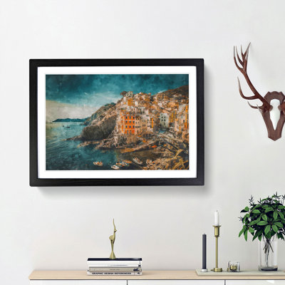 Riomaggiore Cinque Terre in Italy - Picture Frame Painting Print