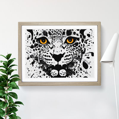 Leopard Splatter - Single Picture Frame Print