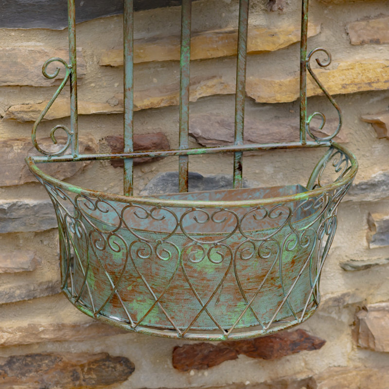 Goulds Iron Wall Planter, Verdi Green